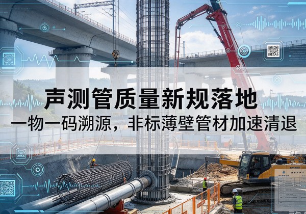 吴中声测管质量新规落地，一物一码溯源，非标薄壁管材加速清退